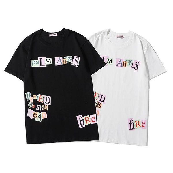 

new summer designer t-shirts for men and women short sleeve t-shirt couples blouses fashionable personality, White
