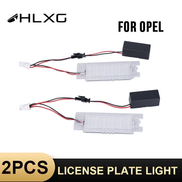 

2pcs led license plate light 12v for vauxhall astra corsa d white light 18smd led lamp for astra h zafira b canbus no error
