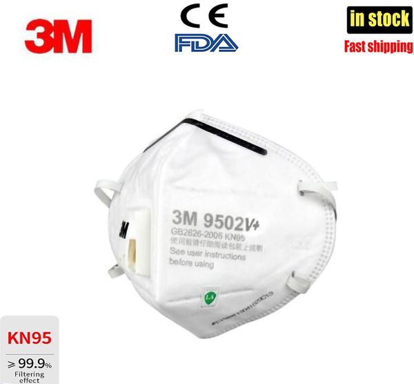 

корабль dhl! сертификат ce 3m 9502v маска ffp3 с респиратором 9501v маска анти-защитная пылезащитная pm2. 5 защитная маска многоразовая n95