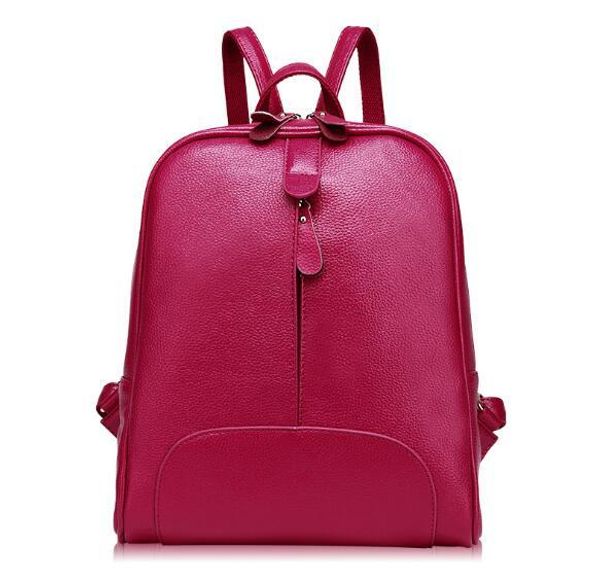 

2018 classic split leather women outdoor leisure backpack large school bag t200323
