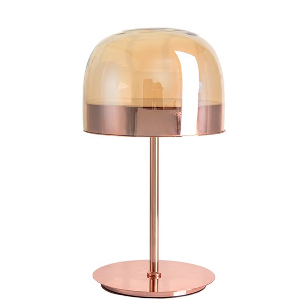 2019 Modern Pink Rose Gold Iron Glass Bedside Table Lamp For Night Bedroom Living Room Luminaire Home Decor From Dpgkevinfan 269 55 Dhgate Com