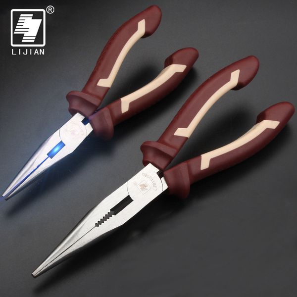 

lijian 6/8 inch long nose plie multi-function long nose plier fishing pliers industrial pliers
