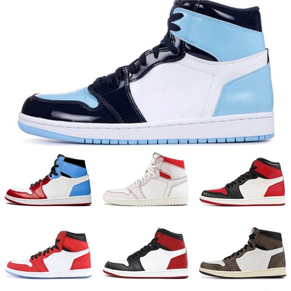 

2020 new arrive jumpman 1 satin shattered backboard rookie year leonard mens basketball shoes 1s sports sneakers size 7-12 #786