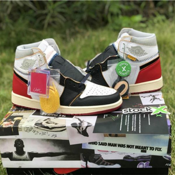 

2020 wholesale 1 union los angeles black toe varsity high og nrg 1s la basketball shoes man sports sneakers shoe arthur