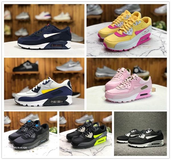 

new design 2020 air cushion 90 casual running men women shoes black sports sneakers mans lightweight athletic sports sneakers