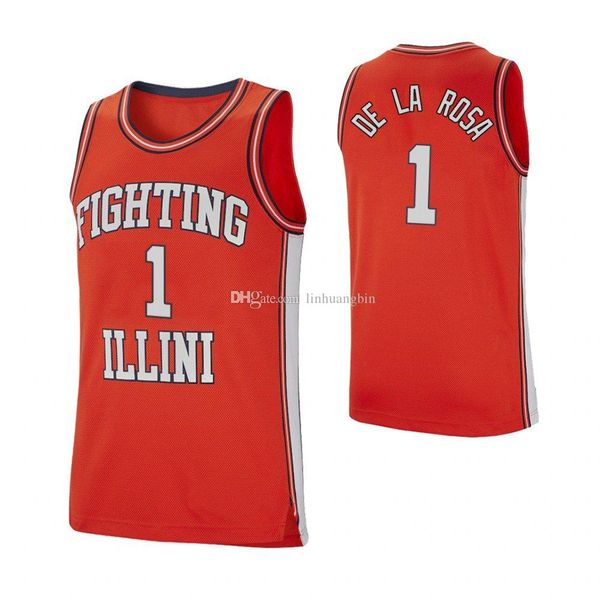 

adonis de la rosa men's illinois fighting illini alan griffin andres feliz anthony higgs stitched college basketball jersey, Black