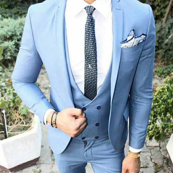 

fashionable one button groomsmen notch lapel groom tuxedos men suits wedding/prom/dinner man blazer(jacket+pants+tie+vest) 666, Black;gray