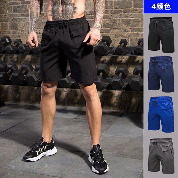 

running shorts men's sports jogging fitness training clothing quick dry bodybuilding gym workout shorts sport gyms short pants, Black;blue