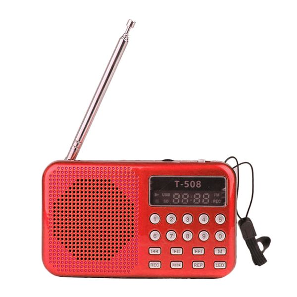 

mini 2" inch fm radio digital speaker mp3 audio player usb drive tf aux -in