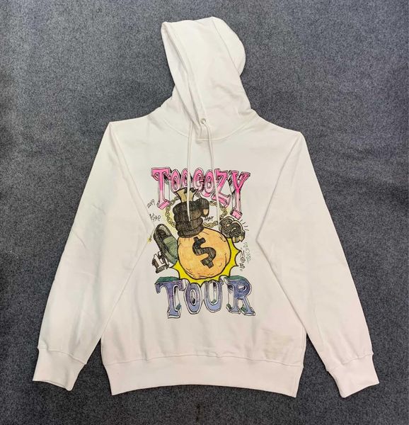 

asap rocky asap mob too cozy tour women men printed hoody hoodies hiphop streetwear oversized men hoodie pullover, Black