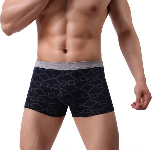 

men's men's underwear and shorts boxer pants pure cotton modal underwear boxer pants printed pure cotton youth shorts, Black;white