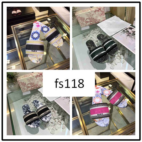 

original box new dazzle flowers women sandals designer slippers embroidery sandal floral brocade slipper flip flops 3, Black