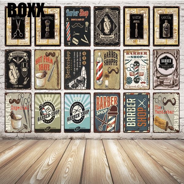 

classic barber shop metal sign tin poster home decor pub wall painting 20*30 cm size