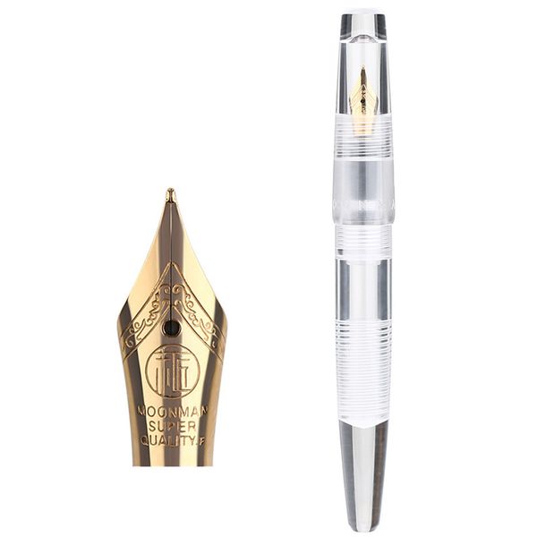 

moonman c2 office transparent student calligraphy with eyedropper fine nib thread design stationery school fountain pen durable