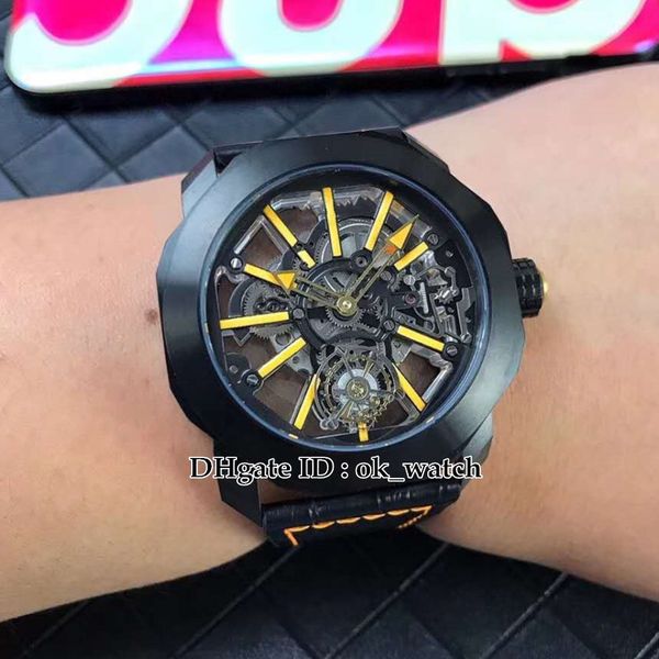 

5 стилей новый octo tourbillon 103017 япония miyota автоматические мужские часы стальной корпус с полым циферблатом гентские спортивные клас, Slivery;brown