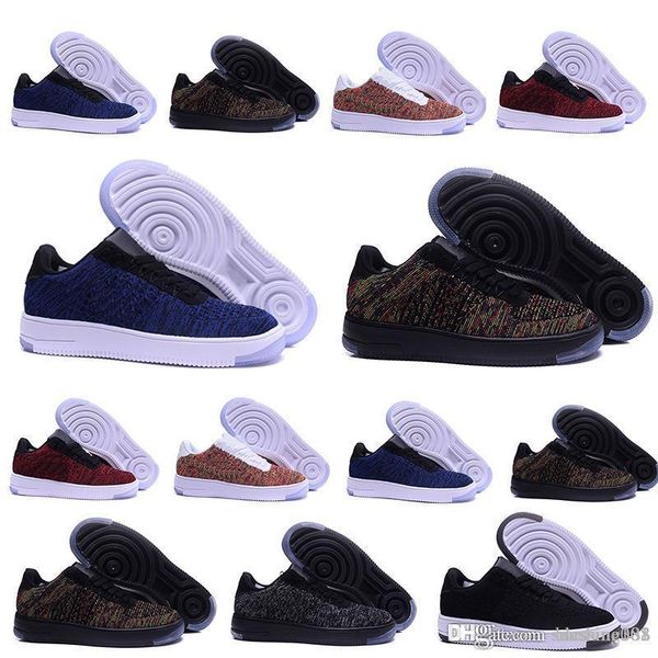 

2017 new style fly line men women high low lover skateboard shoes 1 one knit eur size 40-45 mesh