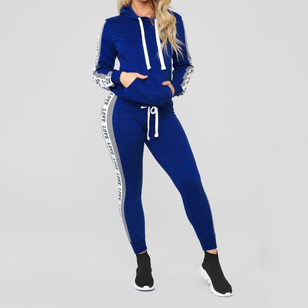 

tracksuit women set women hoodies pant set fashion casual stripe zipper long sleeve pullove sport +long pants set#3, White;black