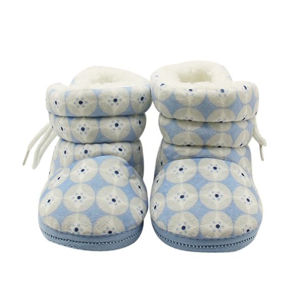 

newborn infant baby girls boys first walkers winter warm fleece soft soled crib shoes kids toddlers flock snow boots shoes