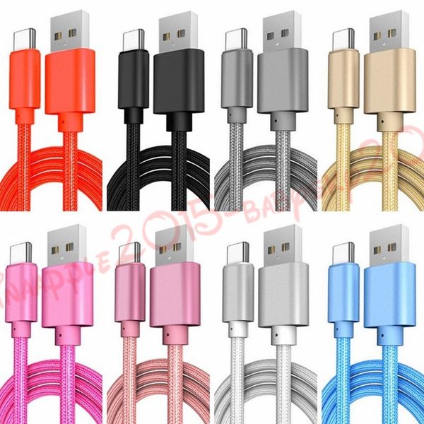 

fast speed type c metal alloy usb cable 1m 2m micro v8 usb c cables for samsung galaxy s6 s7 edge s8 s9 htc android phone 7 8 x