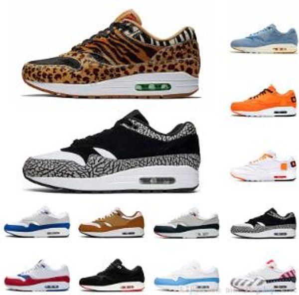 

2019 new arrival 1 87 parra dlx air atmos running shoes animal pack 1s 87s parra men women classic athletic zapatos trainers