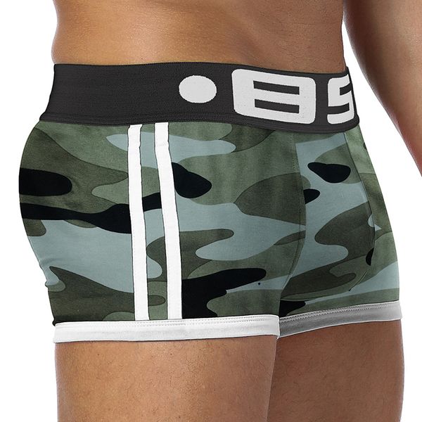 

men underwear men boxers solid underpants cueca masculina u pouch male panties mens boxer gay underwear ropa pants bs144, Black;white