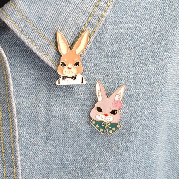 

Enamel fox rabbit brooch pin lapel pin badge fa hion jewelry for women men kid chri tma gift drop hip