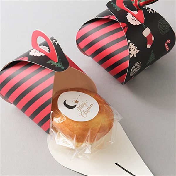 

paper gift bag for christmas packing candy or biscuit