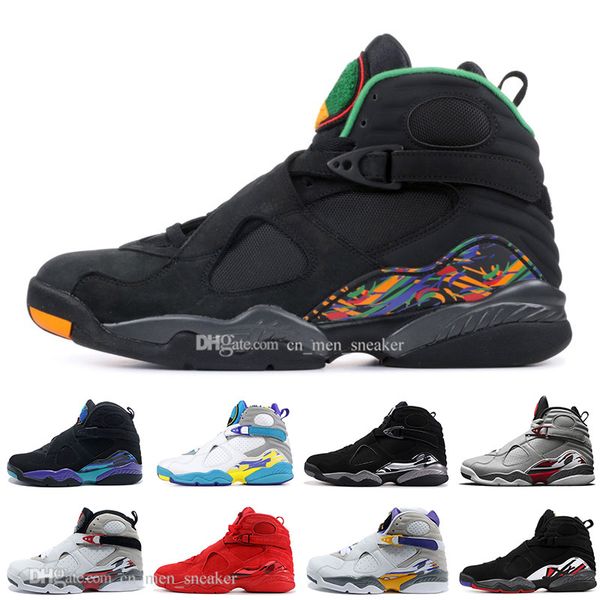 

New 8 VIII 8s hight quality Sneakers basketball shoes Aqua Chrome Countdown Pack Three Playoff Peat man sport basketball shoes 40-47