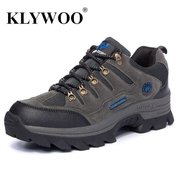 

sneaker winter men snow boots men's fashion sneakers outdoor mountain climbing sports breathable leisure shoes klywoo, Black