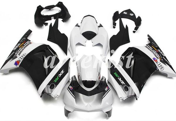 

новый abs литье под обтекатель комплект для kawasaki ninja 250 2008 - 2014 zx 250r спортивного мотоцикла обтекателей набор ex250 08-14 белых