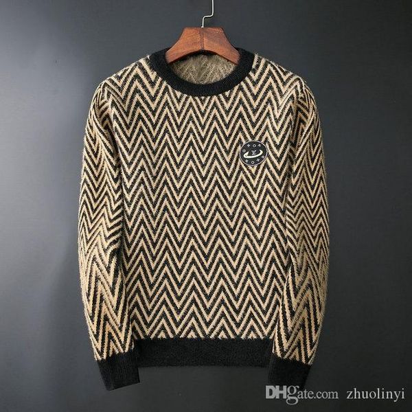 

2019 winter new men's foreign trade channel exclusively launched high-quality 108 long sleeve boutique thermal brand men's mink lo, White;black