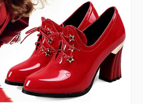 

2019 women's shoes in spring and autumn with new style high heel coarse heel pointed end@w79, Black