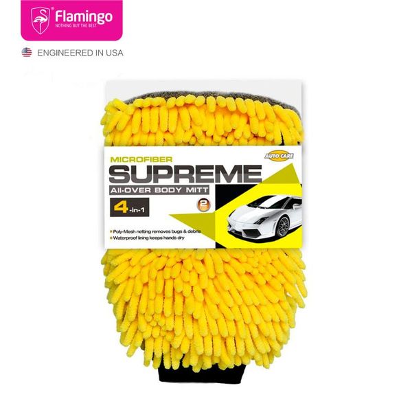 

absorbent microfiber chenille car wash sponge pad with mesh scrubber green color super soft car cleaning sponge