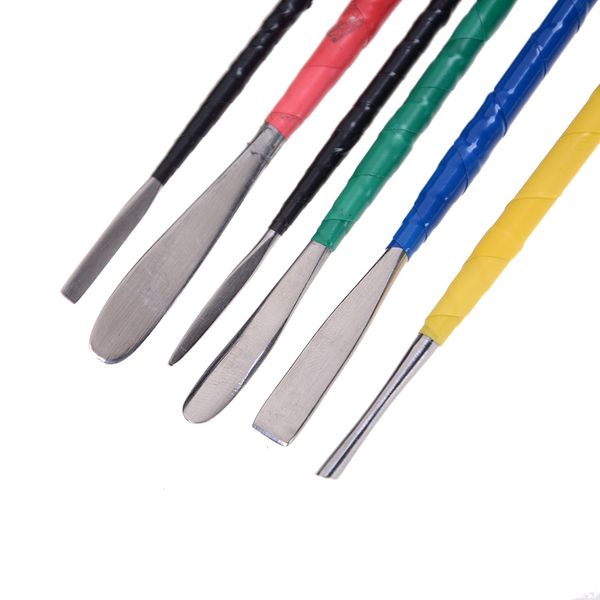 

6 colors polymer clay diy sculpture toys oven baked clay steel carving plasticine tool by hand professional tools