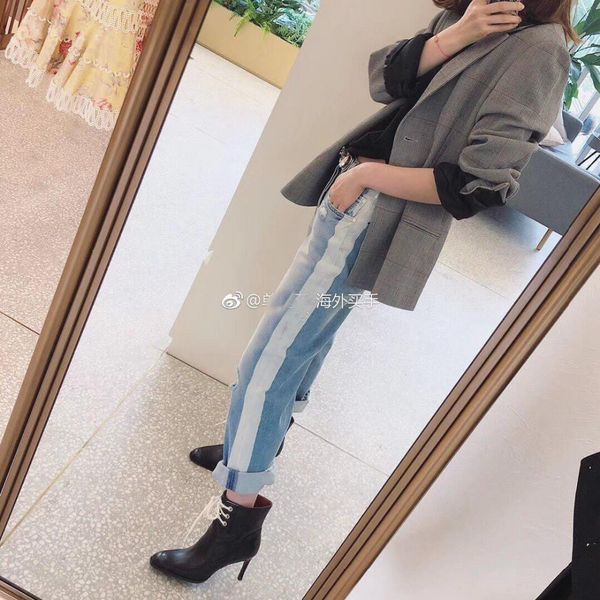

2019 spring casual jeans women slim jeans pants ddxgz3 2.16, Blue