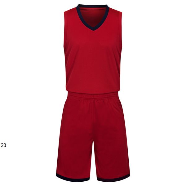 

2019 new blank basketball jerseys printed logo mens size s-xxl price fast shipping good quality dark red dr0022, Black;red