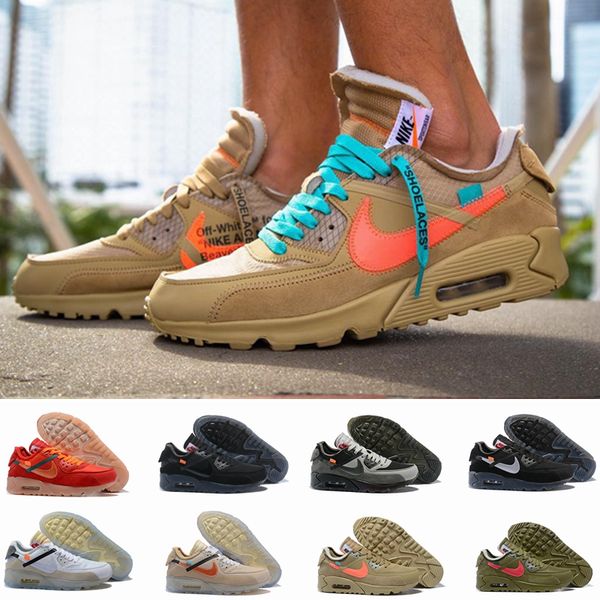 

2019 новый черный белый пустыня дизайнер кроссовки классические 90 мужские кроссовки для женщин спортивные мужские тренеры марка 90s chaussu, White;red