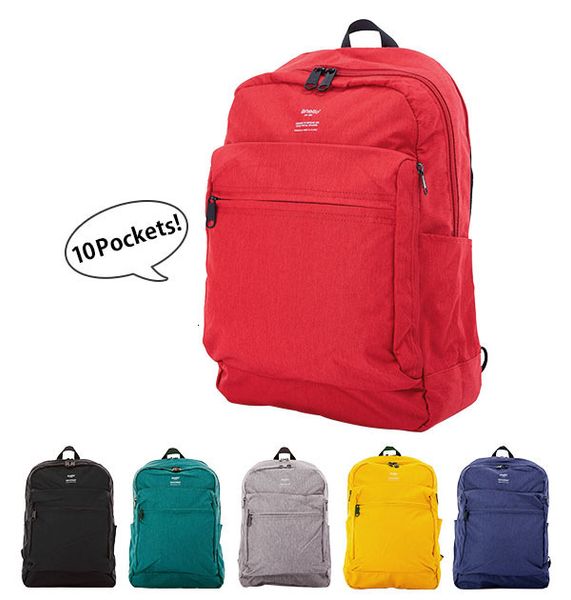 

japan lotte mochila matting oxford cloth function both shoulders package lapbackpack travel bag computer 6 solid