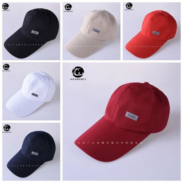 

6-piece canvas baseball with trademark finished canvas baseball cap outdoor sun hat travel cap, Blue;gray