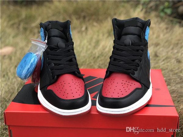 

2020 authentic1 high og wmns unc to chicago basketball shoes red,black and blue size us 5.5-13 with box