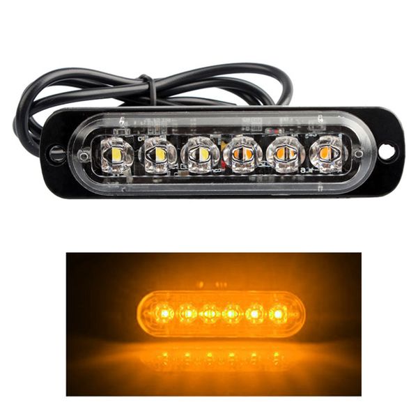 

9v-40v 18w led car truck warning light rectangular 1000lm waterproof ip67 emergency beacon warning hazard flash strobe light