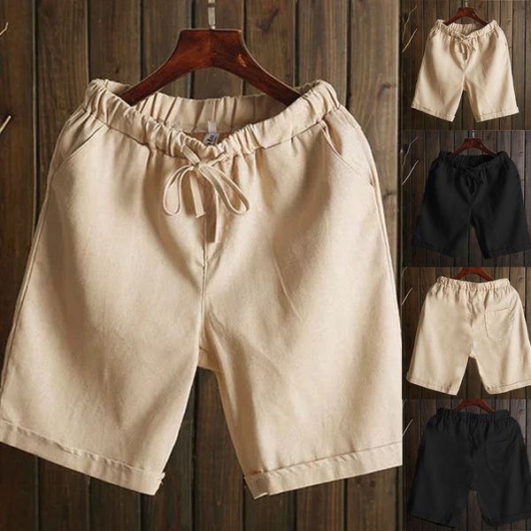 

women's shorts solid color drawstring casual summer beach large shorts loose large size women's lace-up, White;black