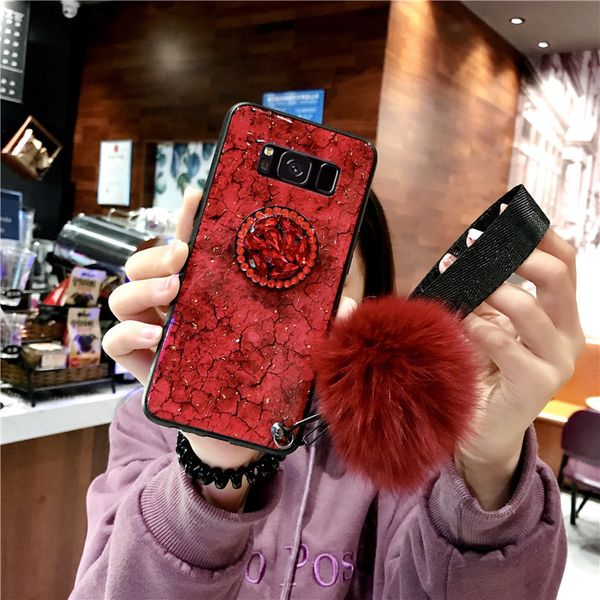 

2019 goddess style gold foil case for samsung s10 diamond rhinstone for samsung 10 case armband finger ring holder designer phone case