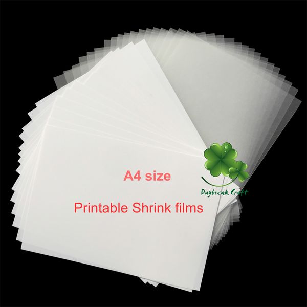 Pack Of 10 Jewel Making Craft Paper Shrinks Dink Plastic Sheet