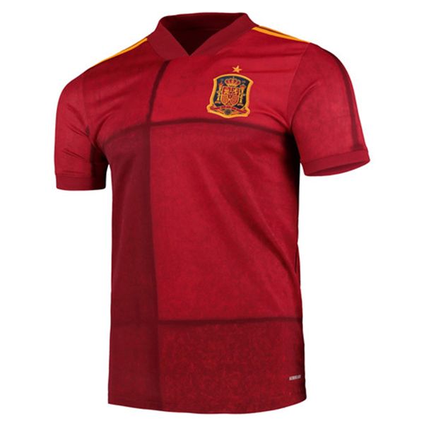 

men kids kit 2020 spain soccer jerseys 2020 spain camiseta de futbol asensio morata football shirt isco ramos iniesta maillot foot, Black;yellow