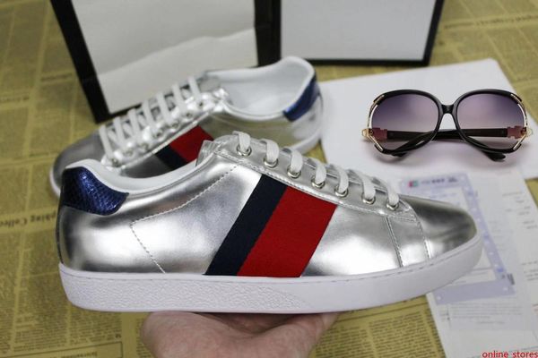 

designer shoes ace luxury embroidered brands white tiger bee snake shoes genuine leather designer sneaker mens women casual shoes 35-48