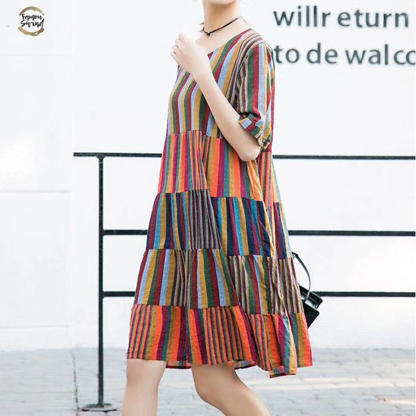 

summer 2019 dress plus size women stripe shirts dress casual short sleeve vestidos beach party vestidos robe sundress, Black;gray