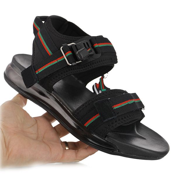 

2019 мужская обувь функция волшебный дизайн пряжки 720 Сандалии космической воздушной подушке моды авангардные летние дикие случайные спортивные сандалии черный красный