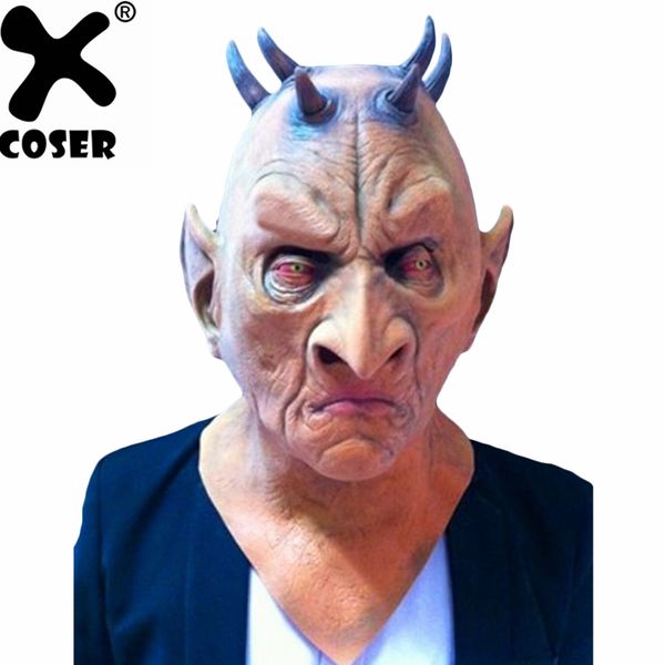 

xcoser 2018 new halloween animal mask the king of the bull mask masquerade journey to west cosplay prop, Black;red
