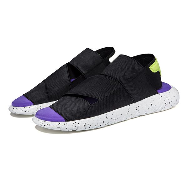 

men sandals fashion shoes lighted casual shoes outdoor beach slippers flip flops man slippers female summer sandals unisex, Black